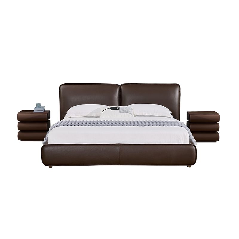 Modern Luxury Leather Bed - Side Detail