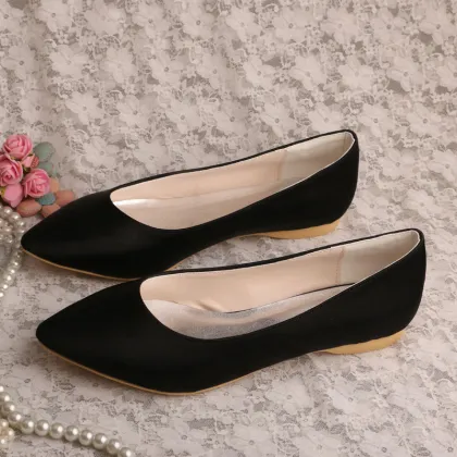 Bridal Flats Ivory Pointed Toe