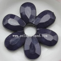 Smooth Surface Acrylic Lucite Opaque Flower Beads