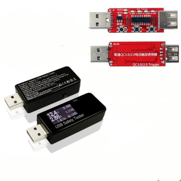 Digital Display DC USB Tester with QC2.0/3.0 - Current, Voltage, Charger Capacity, Power Bank Battery Meter Detector