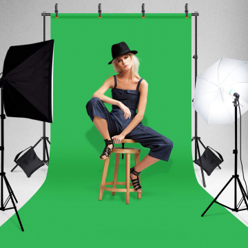 Système de fond de trépied photographique professionnel avec sac de transport: Stand de fond lourd pour la photographie