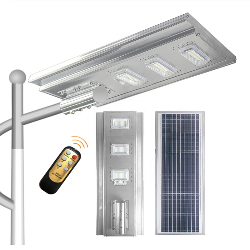 40W60W80W100W120W150W180W integrado tudo em uma luz solar de rua LED