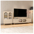 Nordic solid wood TV cabinet living room