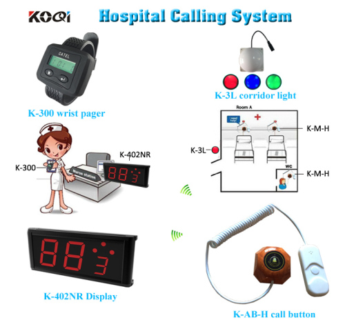 Hospital Care Call System with Button Light Watch and Screen