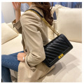 Ladies Checkered PU Leather Shoulder Bag