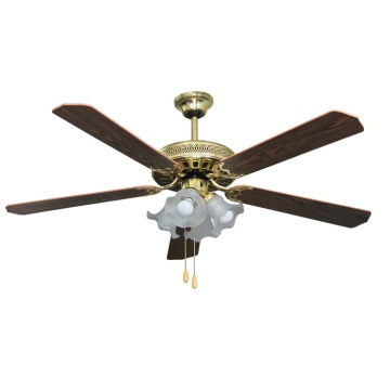High-Quality 52 Inch Ceiling Fan with Light 220V 65W Remote Control for Living Room Decoration