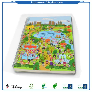 Customize Spiral Binding Colorful School Exercise Book