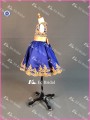 NN06 bella oro Appliqued Royal Blue Piccola regina vestito reale dalla ragazza di fiore del campione