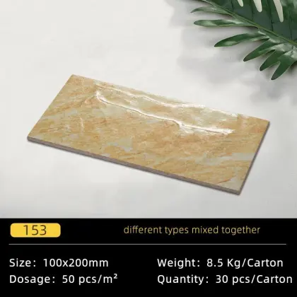 Hot Selling 100x200mm Exterior Antique Artificial Stone Ceramic Wall Bricks