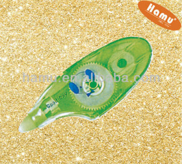Plastic Green Colored Correction Tape