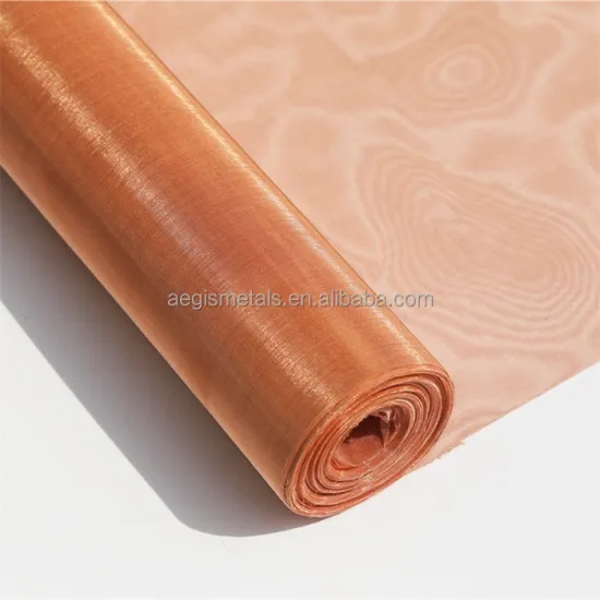 90x90 Red Copper Wire Mesh EMF Shielding Grounding Sheet