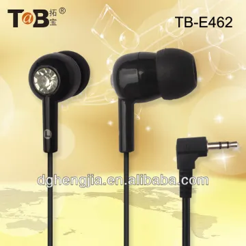 2014 best quality black diamond in-ear earphones/earbuds for cell phone/laptop/Tablet PC China manufacturer supplier in Dongguan