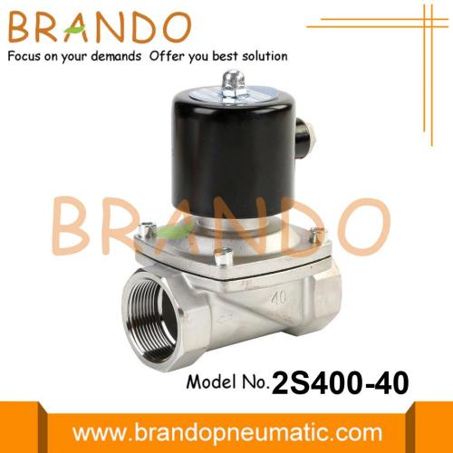 2S400-40 Válvula solenoide de agua de 1,5 &#39;&#39; Acero inoxidable