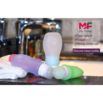 Food grade silicone shampoo squeeze travel bottle