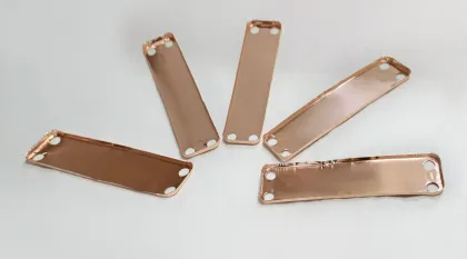 Copper foil for brazing copper heat exchangers in high-pressure heat exchangers