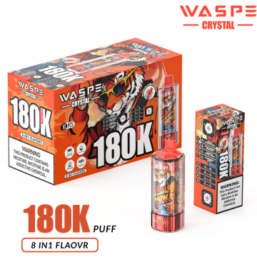 Waspe Crystal 180000 Puffs Popular Disposable Vapes Kits