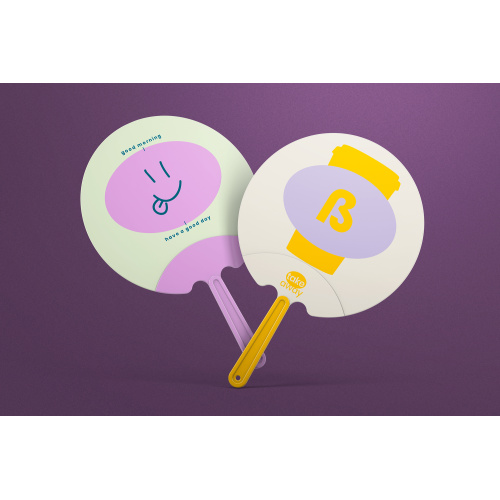 맞춤형 플라스틱 광고 팬