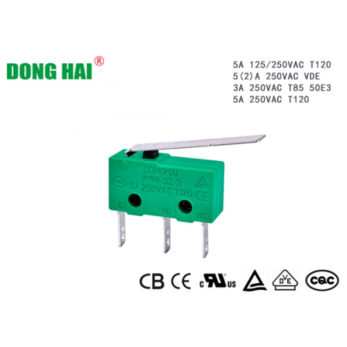 Мікравыключальнік язычковага ролікавага тыпу