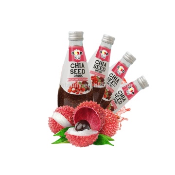 hight quality lychee  green plum  passionfruit flavor chia seed drink 290ml