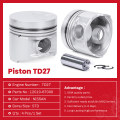 Motor Piston Set TD27 12010-6T000 para Nissan