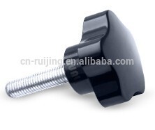 Nylon Plastic Hand Knob with lobes