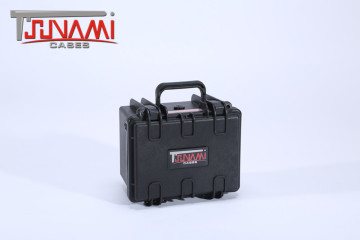 Plastic tool box and hard case with pre-cubed foam