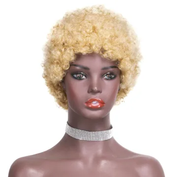 613# Short Brazil Hair Curly Pixie Cut Wig Human Hair Pre Bob Wigs Kinky Curl Human Hair machine made Wigs
