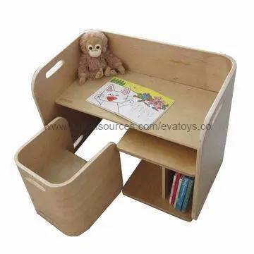 Wooden Table and Chair, Good Quality, Table Measures 66x40x52cm and Chair Measures 28x30x31cm