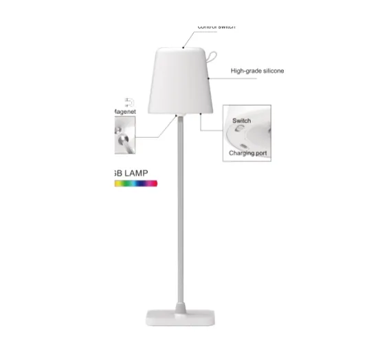 High Quality Modern Rechargeable LED Bedside Reading Lamp