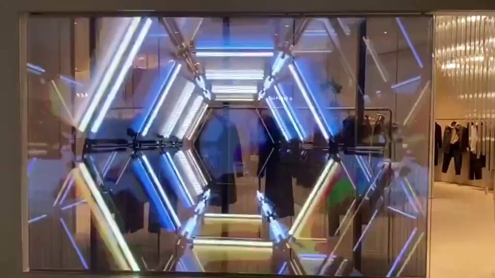COB LED Transparent Film Screen P3.91 Indoor Full Color Display Window