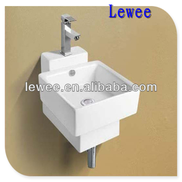 Ceramic hanging wash basin in bathroom price LW-041