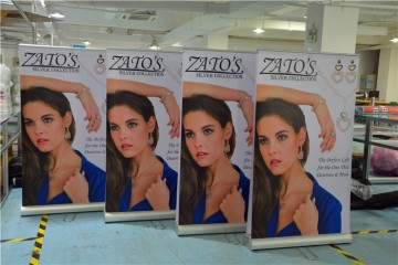 85*200cm aluminum double side roll up display stand