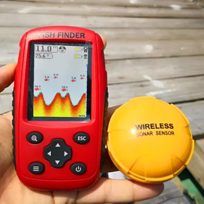 Colorful Screen Wireless Outdoor Fishing Sonar Fish Finder