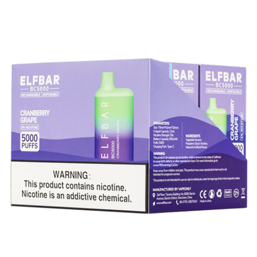 Elfe Bar Disposable Vape Blue Razz Ice Flavour