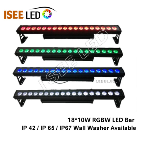 عالية الطاقة LED بار الجدار الغسالة 18x10W RGBW