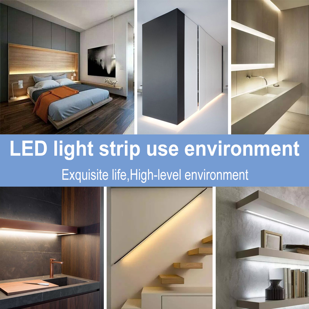 WENNI Kitchen Cabinet Light Tape LED Motion Sensor LED Strip Light Waterproof Wireless PIR LED Lamp Battery Stairs Wardrobe Lamp