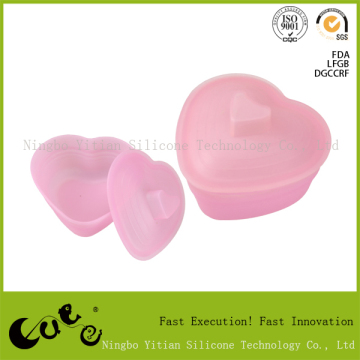 Marowave Silicone Cup Silicone heart shape Bowl SIlicone Gift Silicone Mixing Bowl
