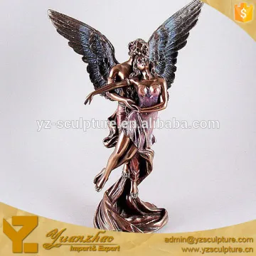 Beautiful Bronze Or Brass Couple Angel Statue Figure Carving