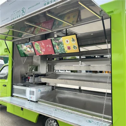 Fresh cut fruit salad fruit and vegetable truck