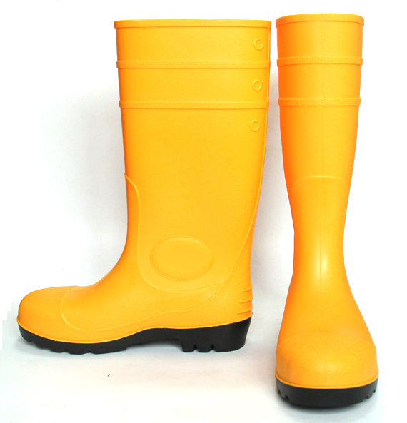 Gumboots الصلب PVC السلامة