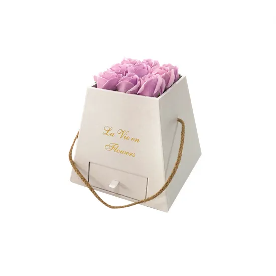 Luxury flower box with drawer