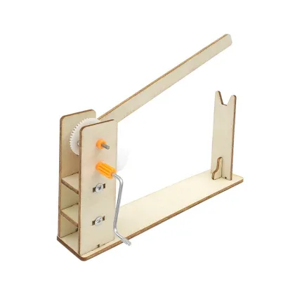 DIY Wooden Manual Gate Science Experiment STEM Education Toy