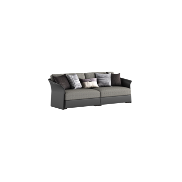 Echtes Leder 3 -Sitzer -Sofa für Wohnzimmer