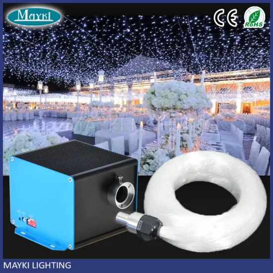 238 stars PMMA endglow optic fiber optic LED light engine for blinking countertop decoration