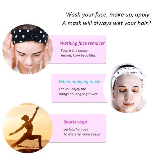 YouGa Vintage Headbands Women Elastic Headbands 6Packs