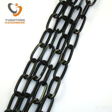 2016 hot sale black color metal chain for lamp