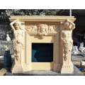 Hand Carved Marble Fireplace Sculptural Artistry Luxury Art