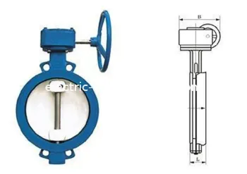 Rvhxrvcx Non Rising Stem Resilient Seated Gate Butterfly Power Station Valve 1.0mpa