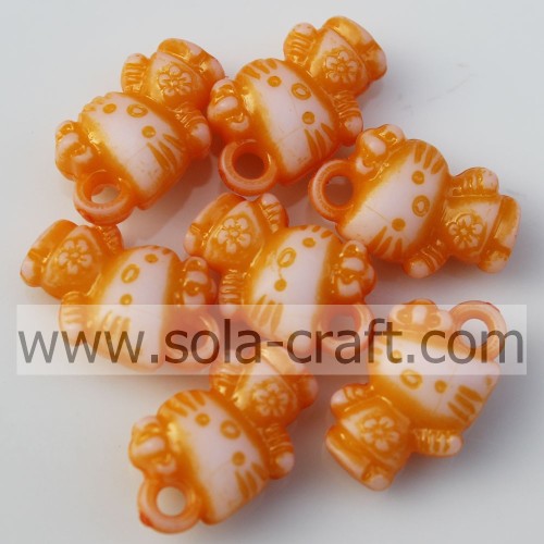 Wholesale Lovely Washing Kitty Acrylic Beads for Key Chains for Children