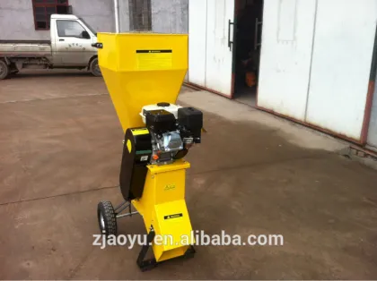 AOYU 196cc 6.5HP 76mm gasoline wood shredder,gasoline wood chipper shredder